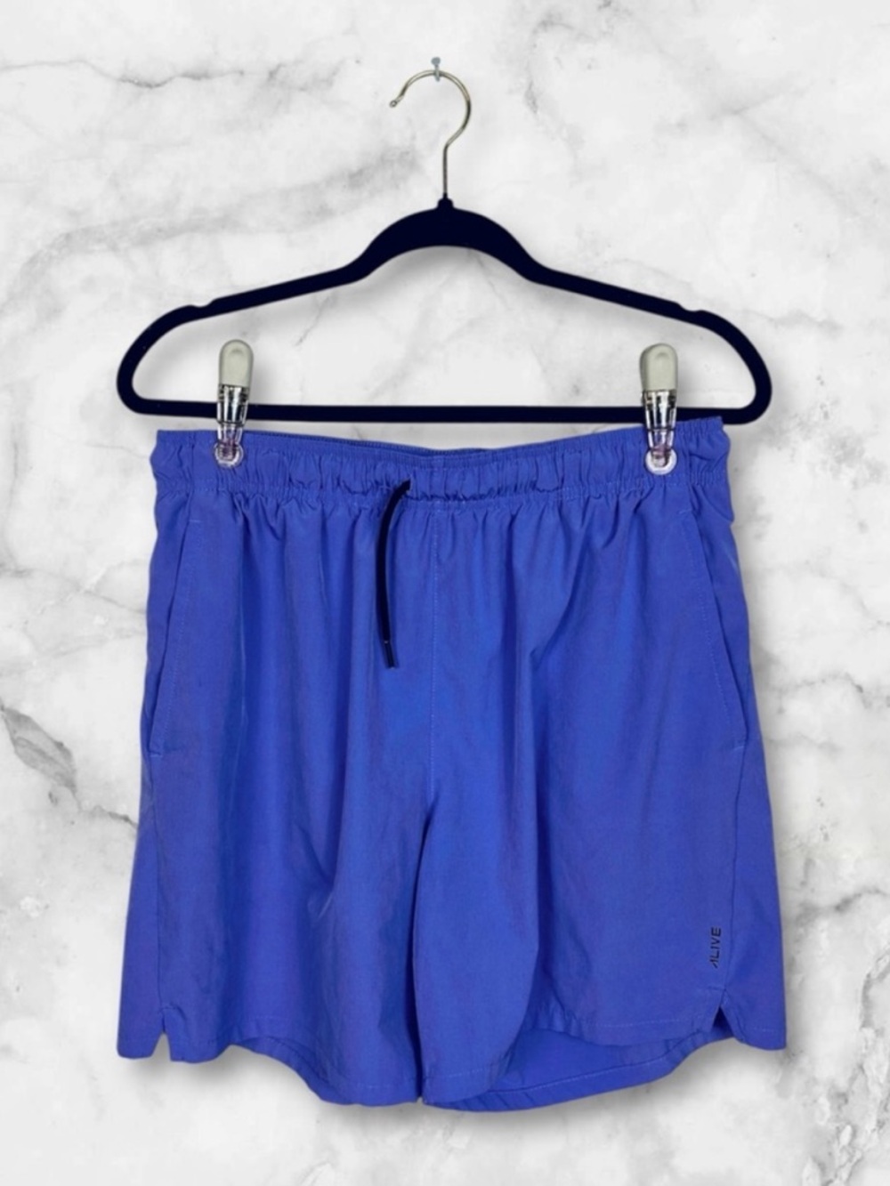 5 for $25 purple men's quick dry athletic swim to dry shorts size large